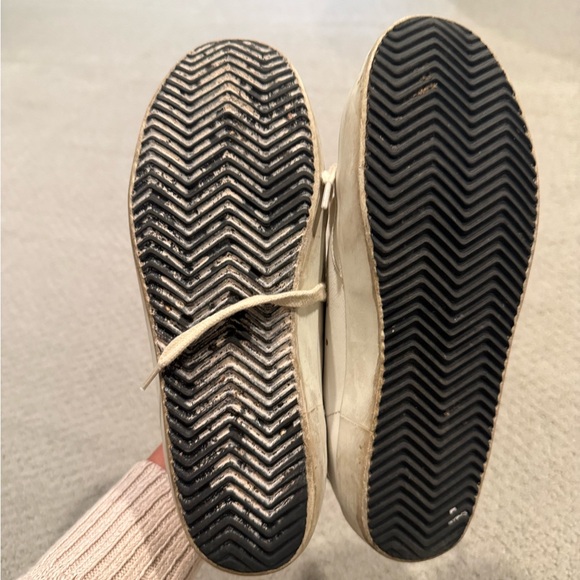 Golden Goose White and Brown Star Sneakers - Picture 4 of 5